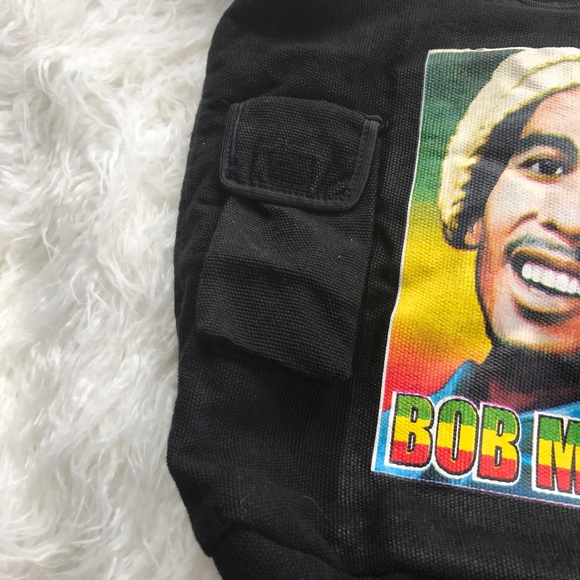 Bob Marley Woven Shoulder Bag - Picture 3 of 5